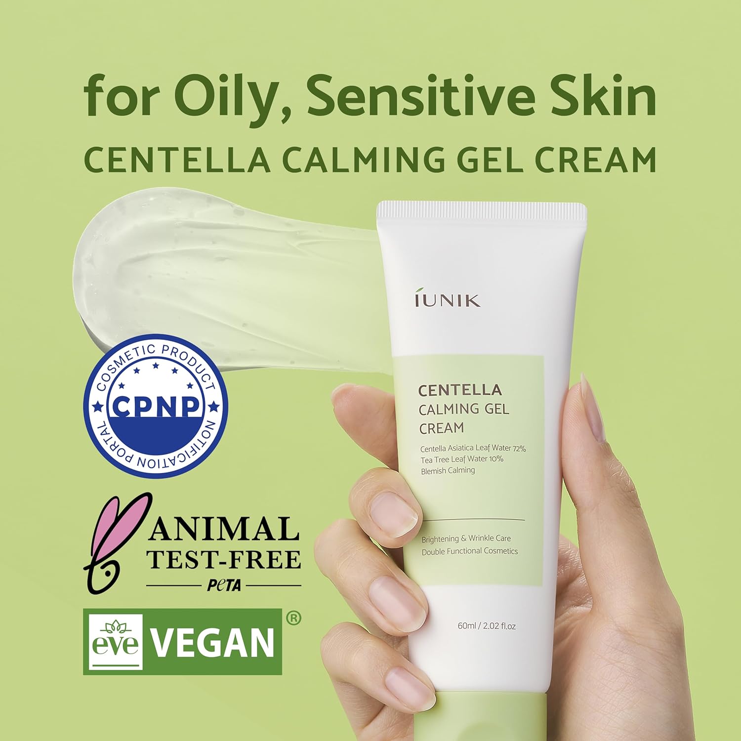 Iunik - Centella Calming Gel Cream 60Ml